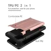 Étuis de téléphone portable blindés robustes hybrides double couche TPU + PC robustes pour iPhone 12 Pro max 6 6s 7 8 Plus SE 11 X XR XS 2 en 1