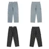 Primavera Paisley Straight Jeans Uomo Oversize Bandana Denim Pantaloni Uomo Hiphop Pantaloni maschili Abiti stampati 2022