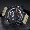 1000 Leisure Sports Quartz Men's Watch Led Waterproof Digital Watch Compass World Time Automatisk hand Raise Light270F