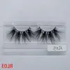 16 stilar 25mm Lashes Fluffy 5D Mink Lashes Makeup Dramatiska Långa Naturliga Ögonfransar Fluffy Eyelash Förlängning Återanvändbar