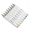 30406080Colors Dual Head Art Markers Pen Oily Alcoholic Sketch Marker Brush Supplies for Animation Manga Draw 211104