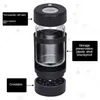 Tobacco jars storage jars cigarette grinder with LED light tobacco jar enlargement tobacco jar glass moisture-proof sealed jar bong