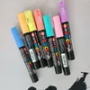 7Lichtfarben UNI POSCA PC-3M / 1m / 5m Werbe-Graffiti-Highlight-Stift Acrylstift 210226