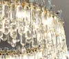 araña de cristal de diseño para sala de estar dormitorio lámpara decorativa LED iluminación redonda