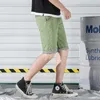 Summer Casual Shorts Men Plaid Hem Cotton Pants Fashion Streetwear Bermuda Homme Pantalon Court Plus Size 210716