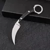 Nuovo coltello Karambit a lame fisse D2 Coltello Stone Wash bianco / nero Full Tang G-10 Coltelli da artiglio con impugnatura Kydex