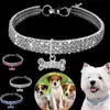 Collari per cani Guinzagli Beauty Bling Sparkly Strass Pet Puppy Jewelry Collana Gioielli in cristallo Collare regolabile per animali