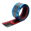 Car Stickers Anti Scratch Door Sill Protector Rubber Strip Carbon Fiber Car Threshold Protection Bumper Film Sticker Styling PVC soft glue material