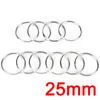 Keychains 50/100pcs Keyring Split Ring 25mm Keychain Rings Argolas Para Chaveiro Accessories For Key Porte Cle Parts