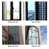 Autocollants de fenêtre Vert Argent Miroir à sens unique Film de réflexion Auto-adhésif Teinte de verre solaire Contrôle thermique domestique