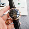 Fashion Swiss Watch Leather Tourbillon Watch Automatic Men Wristwatch Mens Mechanical Steel Watches Relogio Masculino Clock265G