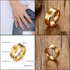 Anello solitario Anelli Gioielli Uomo 8 mm Carburo di tungsteno Colore oro Dito per uomo Fedi nuziali di fidanzamento Comfort Fit Anelli di moda Anel Y