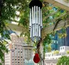 Hout Wind Chime Hangers 27 buis zilveren bel metalen multi buizen roestwerende wind klokken buiten decoratie windbell verjaardagscadeau DD219