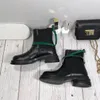 Мода Boots Boots Женские дизайнерские туфли осень зима дамы натуральный кожаный ремень пряжки Высокий топ женские Мартин Челси 45-39