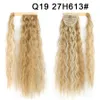 22Inch 100G Queues de Cheval Synthétiques Wrap On Clip Extensions de Cheveux Pièces Fibre Haute Température