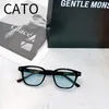 Солнцезащитные очки Women 2022 для мужчин роскошные дизайнерские дизайнерские продукты Cato Black Acetate UV400 Sun Glasses8049678