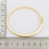 New Fashion Top Quality Classic Women's Bangles Gold Color Rhinestone Bracelet Cuff Simple Trendy Rainbow Jewelry Gift Q0717