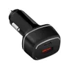 Portas duplas de velocidade rápida universal tipo c PD carregador de carro 3.1A 12W adaptadores de energia automática para iphone 7 8 11 12 13 Samsung Lg android phone pc com caixa de varejo