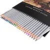 Deli 24364872色水色鉛筆セット錫紙ボックス絵画のための溶けやすい絵画スケッチ学校の供給Y200709
