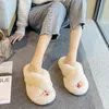 Vrouwen slippers faux bont home harige glids 2021 winter retro klassieke sexy cross dign ffy paars psh warme schoenen