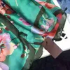 Kvalitet Europeisk designer Womens Print Silk Scarf Elegant Ladies Wrap Scarves Storlek 180x90cm