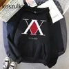 Anime Hunter X Hoodie dla mężczyzn Kobiety Długie Rękaw Manga Kurapika HXH Devil Eye Pullover Tops Prezent Mężczyźni Y0809