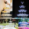NEWClear Acrylic Champagne wine Glass Cup 150ML drinking cup whiskey cocktail glass cup goblet tower bar disco wedding party props RRA8041
