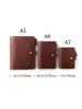 Notepads Luxury Genuine Leather A5 Notebook Diary Cowhide Mini A6 A7 Notepad Leaf Leaf Spiral Binder مع لوازم مكتب الخواتم المدرسية