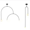 Lâmpadas pendentes moderno restaurante criativo luzes nórdico minimalista sala de jantar lâmpada personalidade luxo moda barra de luz luminárias