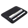 Titulares de cartões titular minimalista moeda bolsa masculino RFID RFID ID antimagnética de grande capacidade de couro