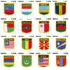 Schildvorm Vlag Patches Engeland Aruba Puerto Rico Schotland Blue Wales Kosovo Vietnam Zambia Chad China