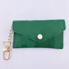 Unisex designer nyckelpåse mode läder handväska nyckelringar mini plånböcker mynt kreditkortshållare 19 färger