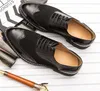Business-Schuhe aus schwarzem Leder für Herren, Freizeitkleidung, klassischer italienischer formeller Oxford-Schuh für Herren, Übergröße 38–46