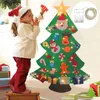 DIY Felt Christmas Tree Merry Christmas Decorations For Home Cristmas Ornament Xmas Navidad Gifts Santa Claus Year Tree 211109