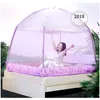 Romantic Purple Threedoor Mosquito Net For Adults Bed Summer Portable Insect Repellent Tent Mesh ting Y200417