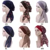 Womens Chemo Hat Turban Head Scarves vorgebundene Kopfbedeckung Bandana Elastic Band Soft B95f Scot22