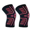 PCS Sport Knee Brace Skyddsutrustning Silikon Stripe Anti-Skid Pads Andningsbar Pression Protector Sleeve Fo