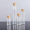 8ML 22x40x12.5mm Пробки пробки Маленькие стеклянные бутылки, DIY Украшение Мини-зелье Бутылки Удобства, Желающие бутылки, Сообщение Стекло Барабанчики Vial Cork