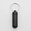 Aluminium Keychain Medication Pill Box Vattentät Bärbara Mini Travel Piller Boxar Medicin Vitaminhållare My-INF 0185 137 S2