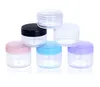 pink blue black color Plastic Wax Container Box Empty 10g 15g 20g Travel Small Jar Case Cosmetic Pot With Lid Face Cream Lip Balm Containers Jars