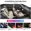 LED Car Foot Light Ambient Lamp Interior Atmosphere Dynamic RGB Strip Lights With USB Wireless Remote Music Sound Control Decorative Lights