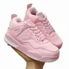 4 4s Kids Baby Basketball Shoes Boy and Gril Sport Sneakers Pine Green Pink Game Black Cat Bred Fire Red Royal SboSidian Chicago Bred White Outdoor Sports 25-35