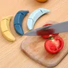 Aço inoxidável Sharpening Faca de pedra apontador banana forma decorar faca de cozinha antiderrapante acessório a cozinha rrd7518