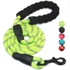 Dog Collars & Leashes Yfashion Strong Leash Climbing Rope Reflective Thread Design Night Safe Pet Chain With Padded Handle