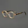 Mode Zonnebril Frames Handgemaakte Acetaat Onregelmatige Optische Leesbril voor Mannen Dames Myopia Prescription Brillen Frame Full Rim E