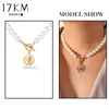 17KM Pearl Necklaces For Women Party Bow Knot Pendant Necklace Fashion Choker Elegant Flower Jewelry Gifts 2020