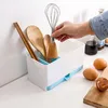 Mutfak Depolama Organizasyonu Hanehalkı Plastik Tutucu Hızlı Tahliye Kaşık Çok İşlevli Çatal Raf Çatal Blar Organizer Aksesuarlar Chopstick CA