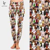 LetsFind Push Up Leggings Super Soft Leite Impressão de Seda Dos Desenhos Animados Animais Padrão Das Mulheres Plus Size Modas Altas Cintura Calças 210925