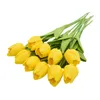 Tulipa Flor Artificial Toque Real Buquê Artificial Flor Falsa para Decoração de Casamento Flores Decoração de Casa Garen