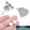Minimalism Stainless Steel Love Forever Heart Stud Earrings Gold Plating Earrings Party Wedding Fashion Jewelry Unisex Factory price expert design Quality Latest